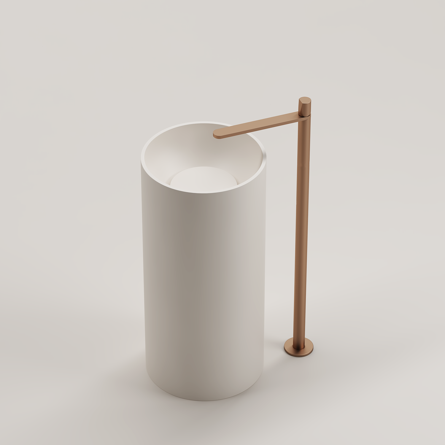 Round Classic Freestanding Pedestal Basin 850mm - CSB83B 850-500