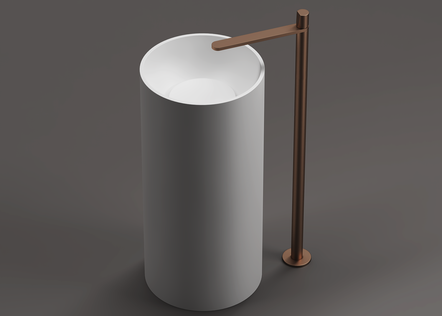 Round Classic Freestanding Pedestal Basin 850mm - CSB83B 850-400