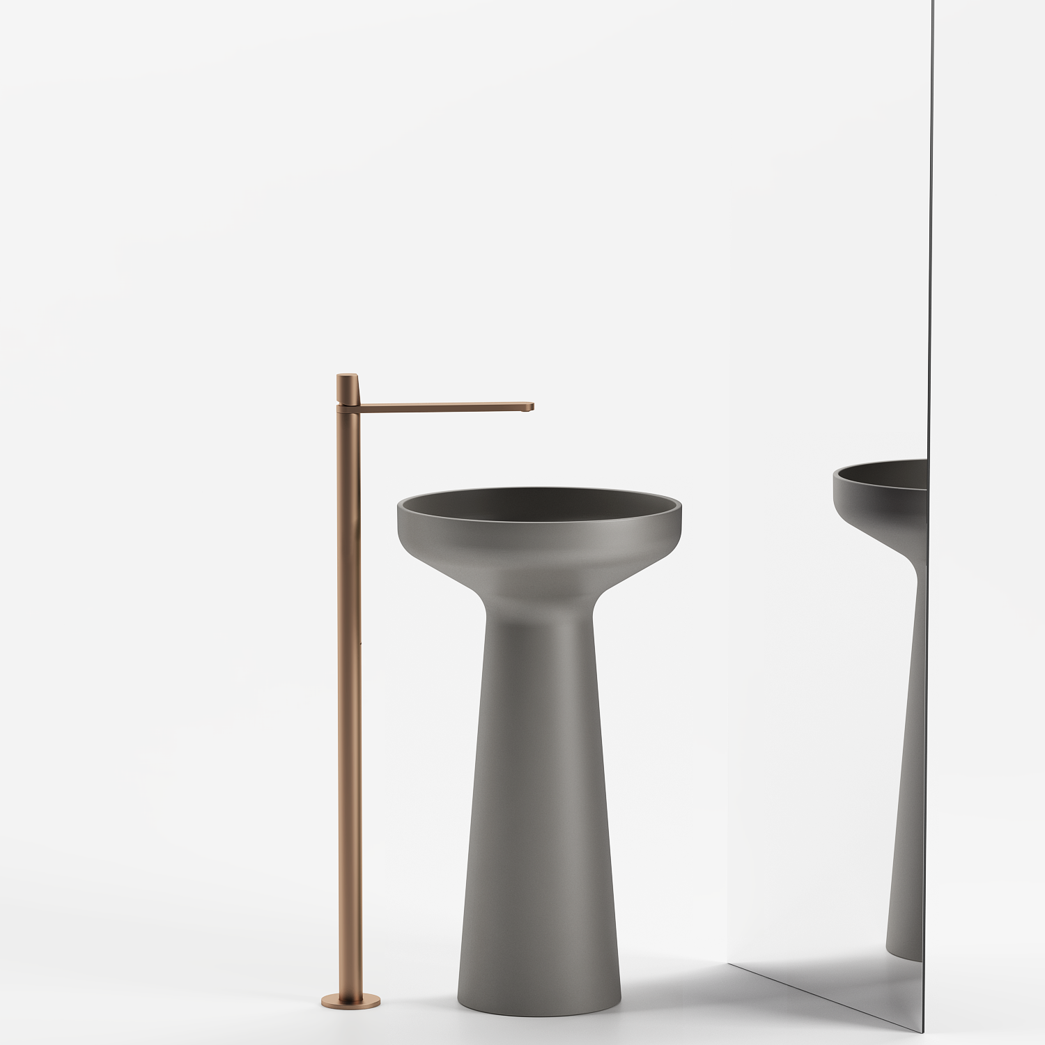 Sculptural Pedestal Basin 480mm - CSB93