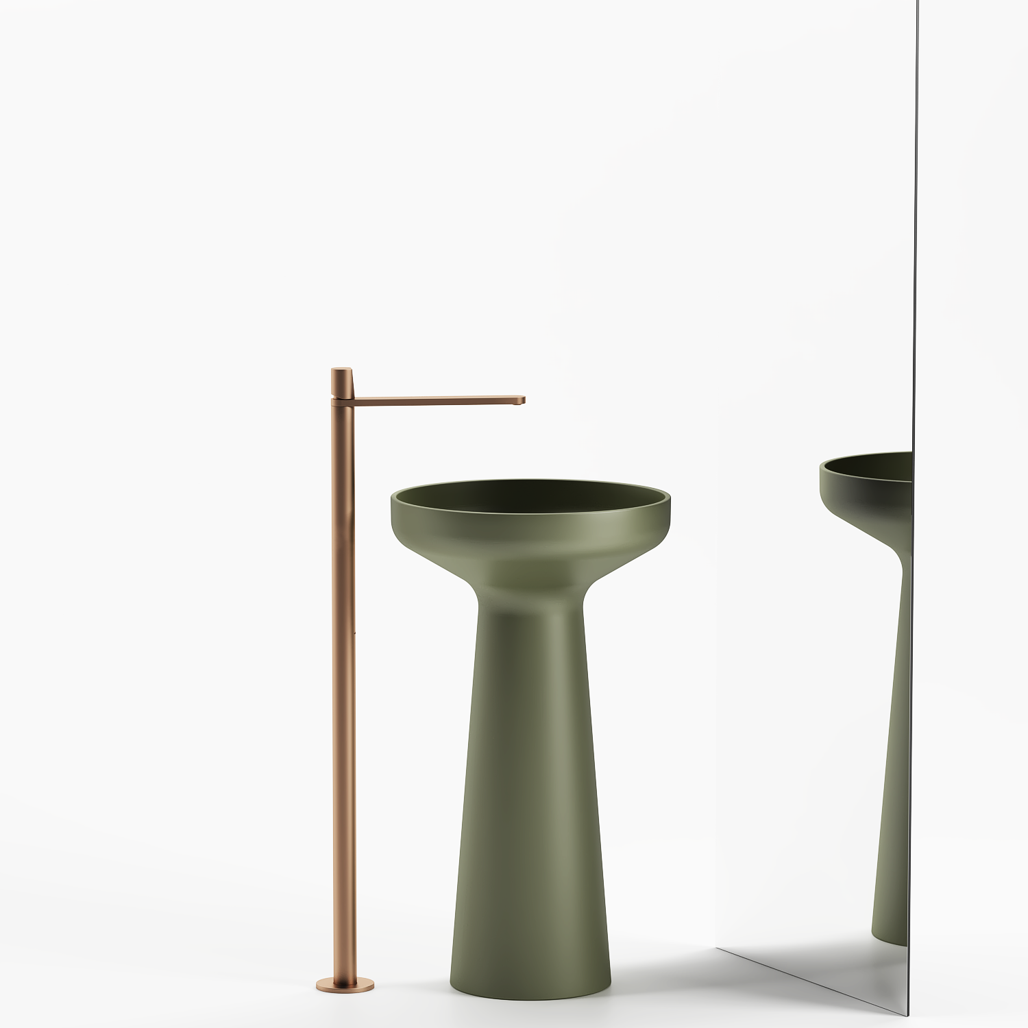 Sculptural Pedestal Basin 480mm - CSB93