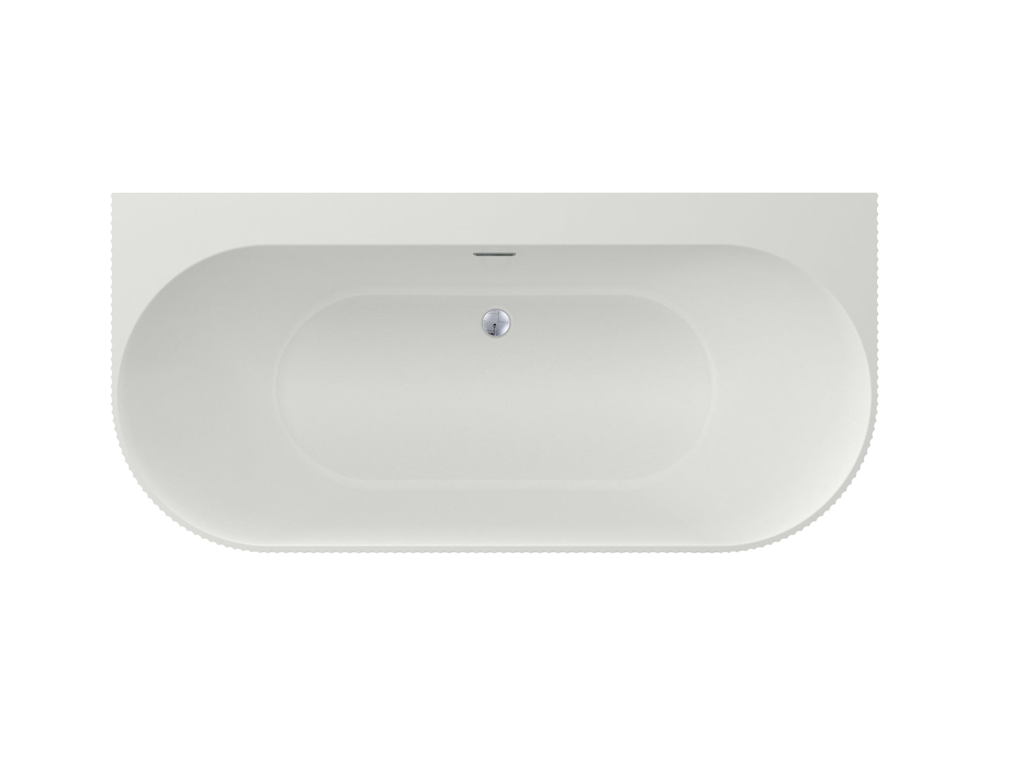 Ventura BW 1700 - Back-to Wall Fluted Bath