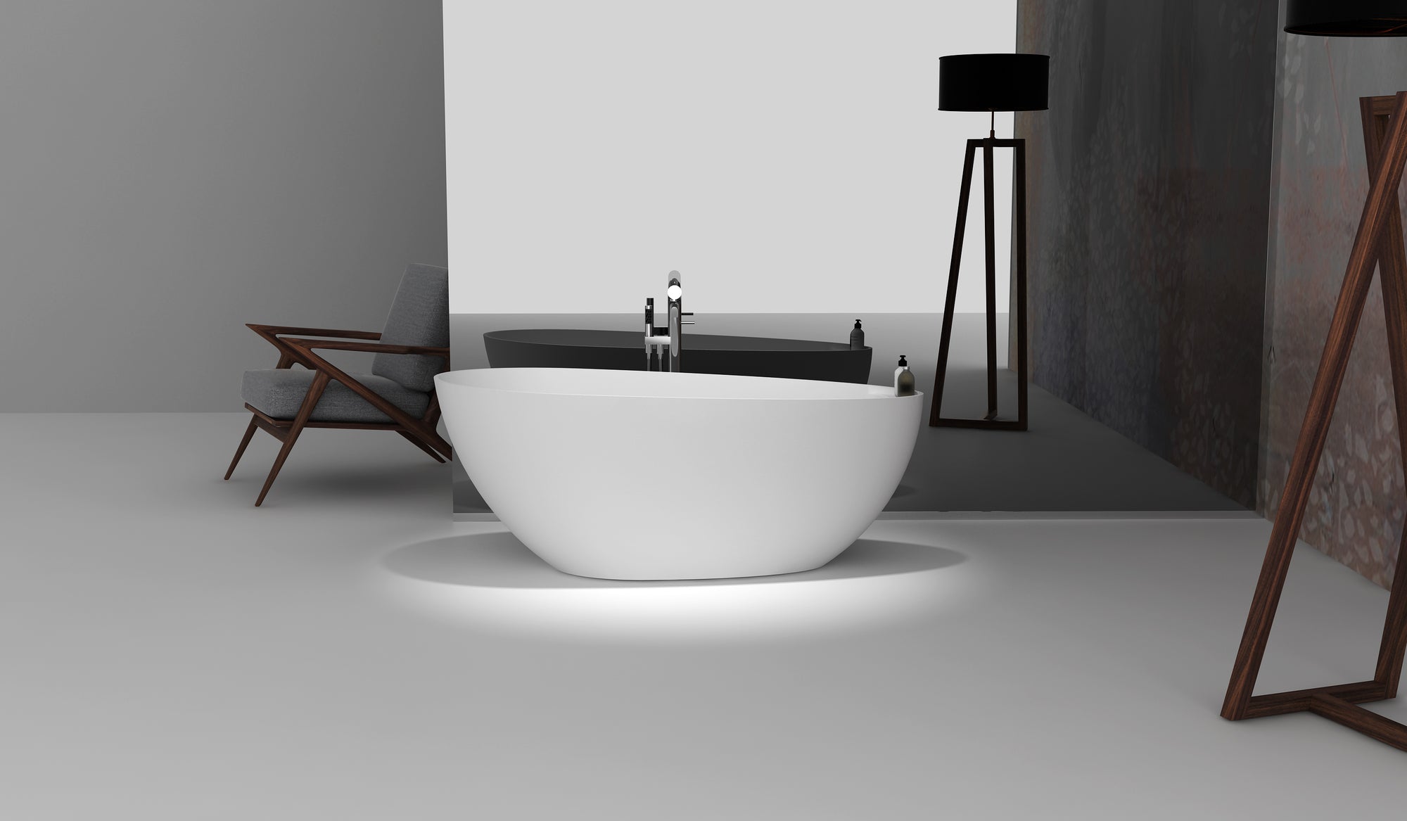 Gia Unique Egg Shaped Bath - 1600mm - G65177