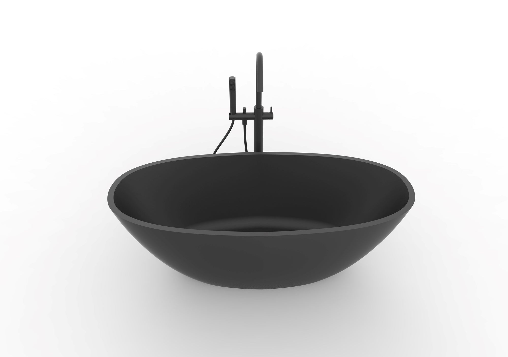 Hugi Matte Concrete Colour Bath - Statement Bath - 1630mm - B008