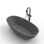 Hugi Matte Concrete Colour Bath - Statement Bath - 1630mm - B008