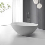 Hugi Elegant Oval Shaped Stone Bath - 1800mm - B061