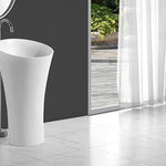 Hugi Freestanding Stone Basin - 910mm - B1394-1