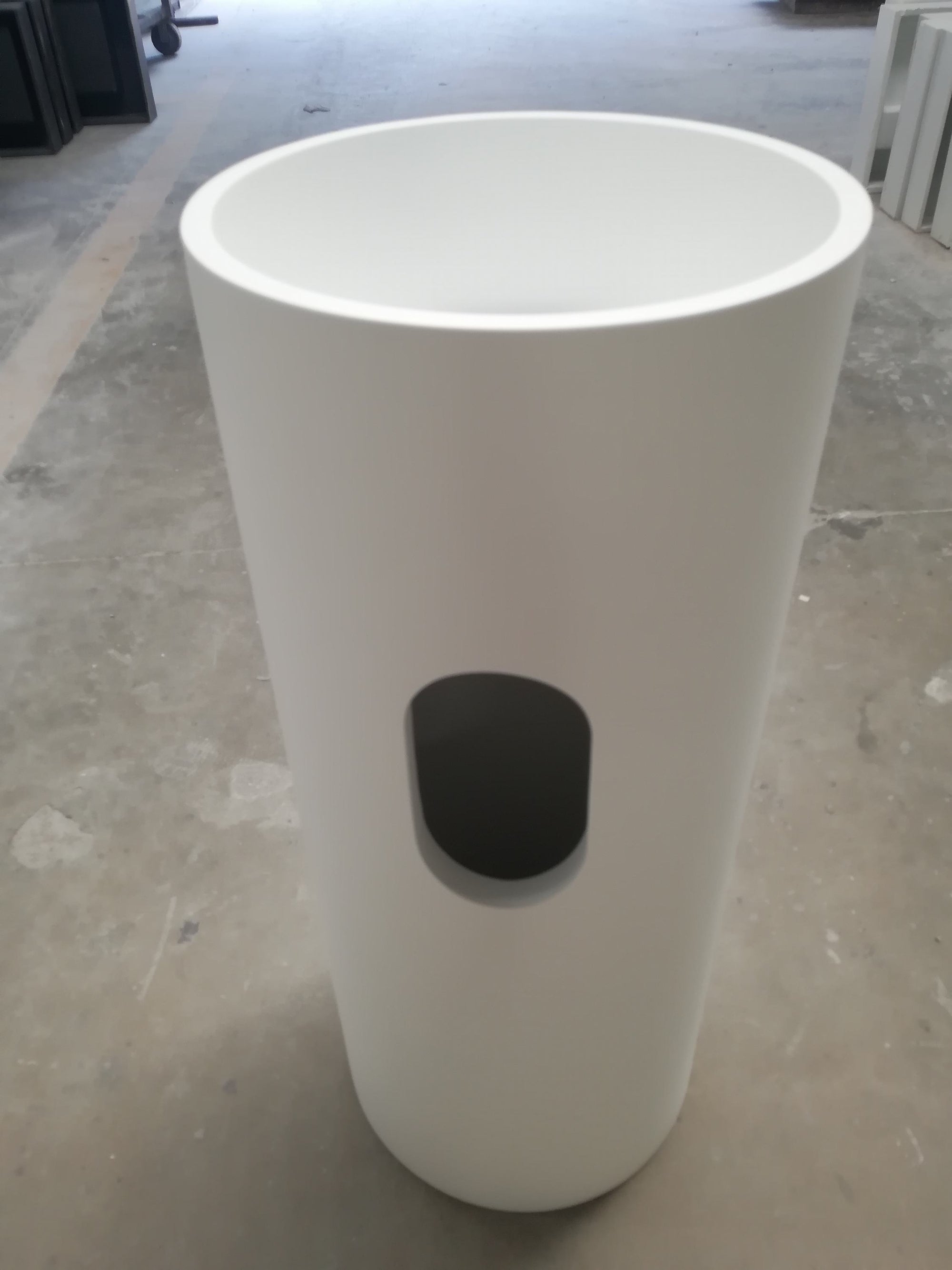 Hugi Freestanding Stone Basin - 910mm - B1394-1