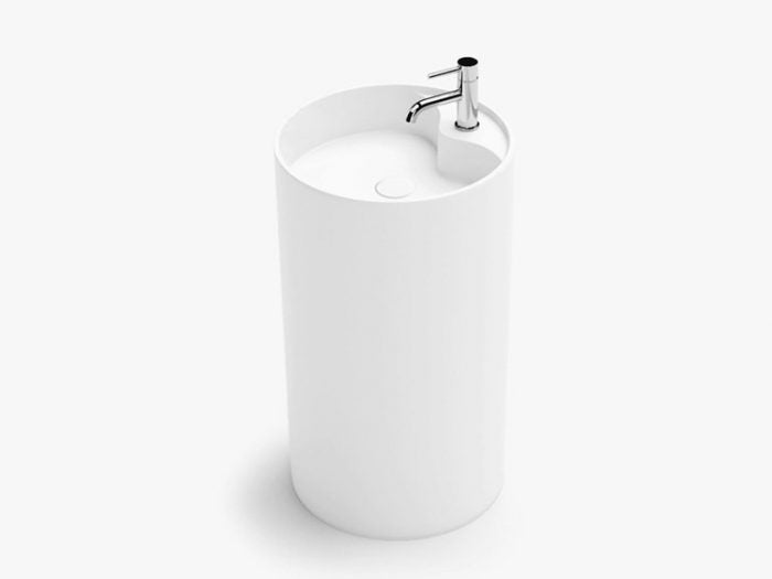 Freestanding Solid Surface Stone Basin