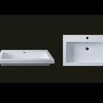 Toka Lite Stone Basin - Semi Built-In - 743mm - CSB44