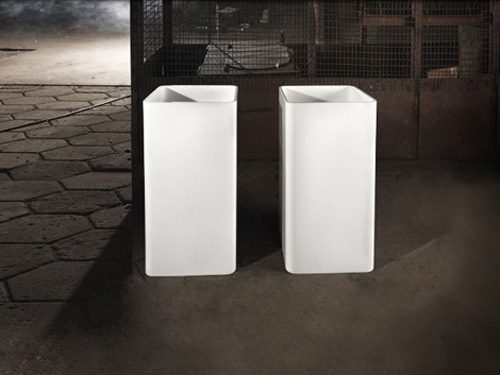 CSB81 Mel Freestanding Natural Stone Basin 500mm
