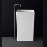 Toka Lite Mel - Rectangular Pedestal Stone Basin - 831mm - CSB81