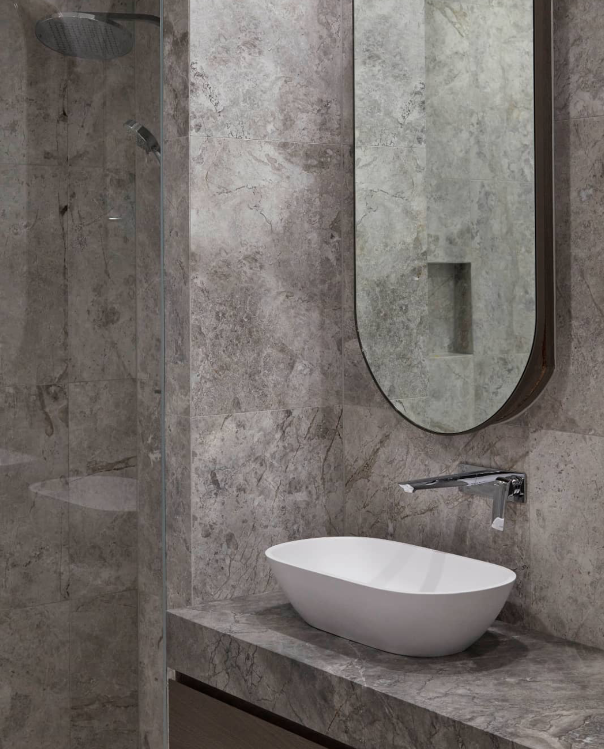 Toka Lite Justina Matte White Stone Basin - 600mm - STB12