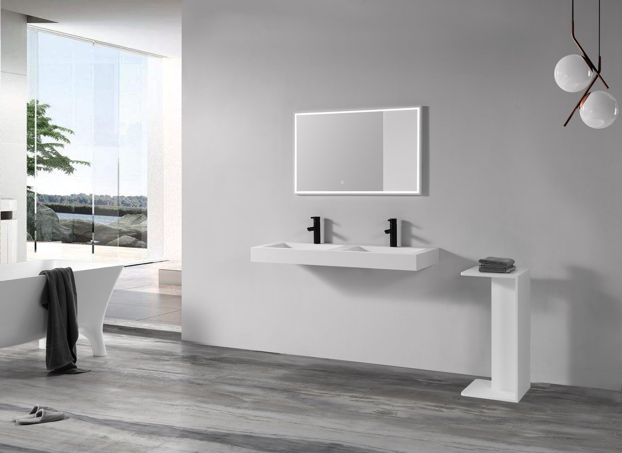 Double Wall Hung Basin - 1604mm - B1297