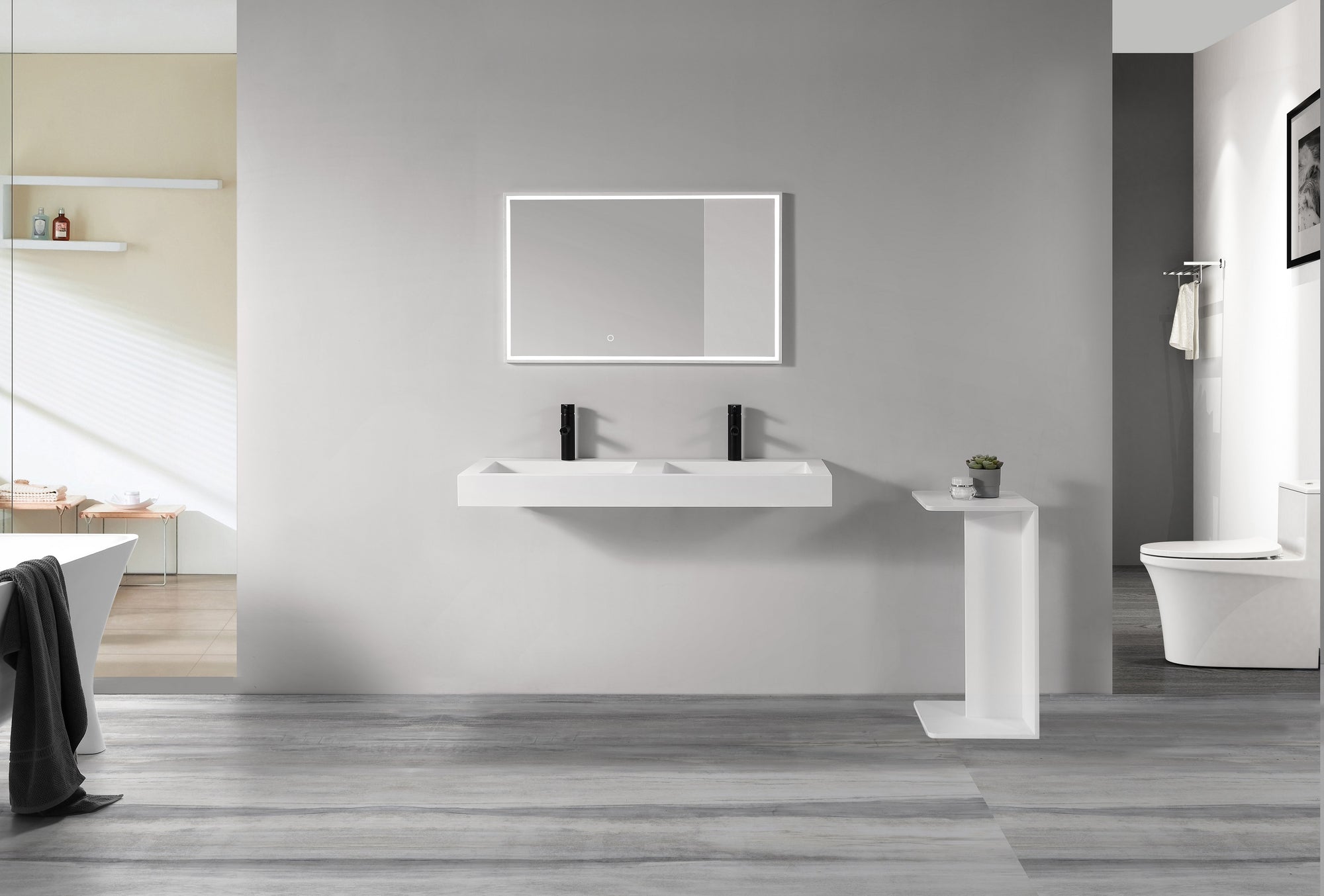 Double Wall Hung Basin - 1604mm - B1297