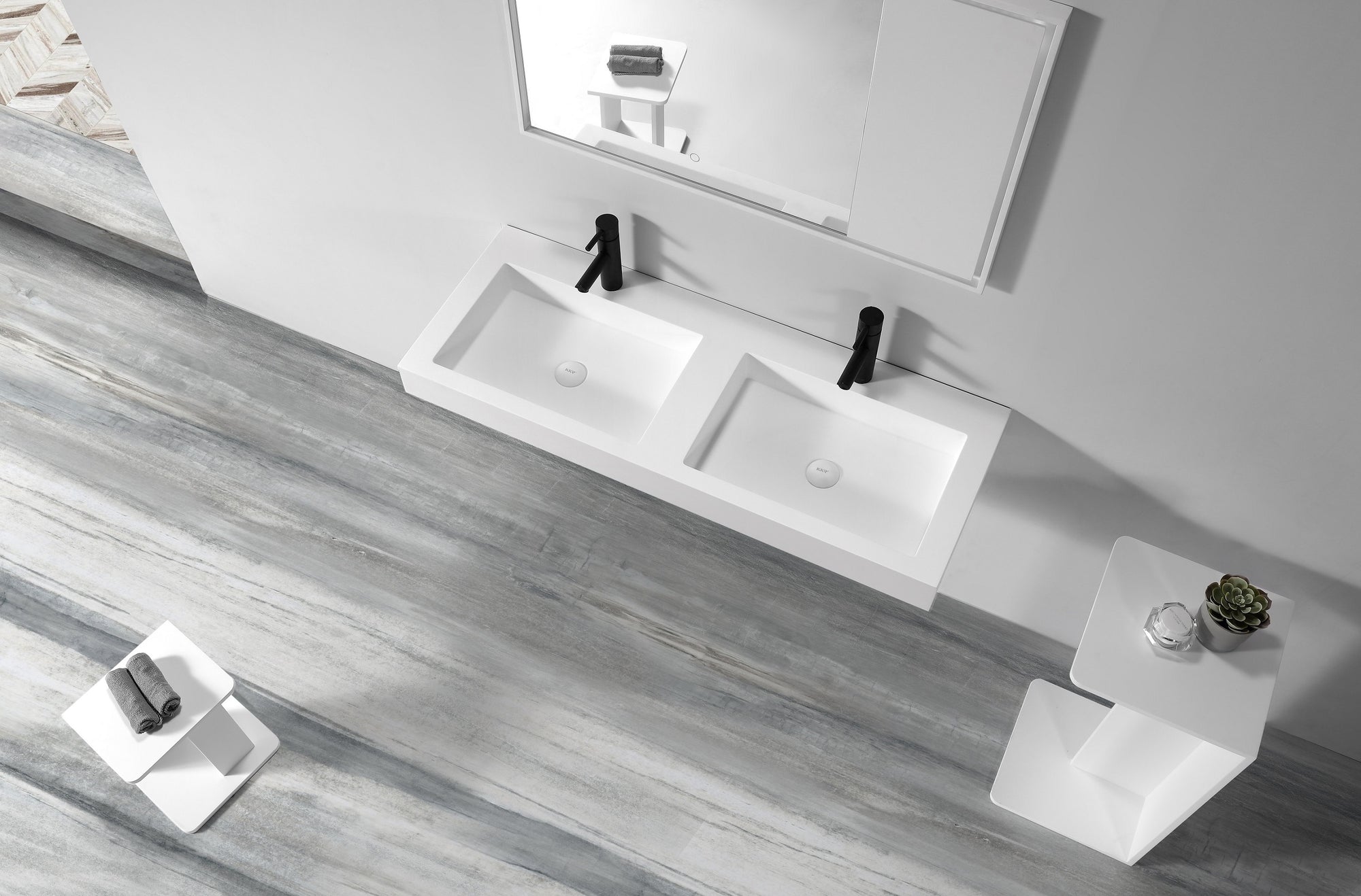 Double Wall Hung Basin - 1604mm - B1297