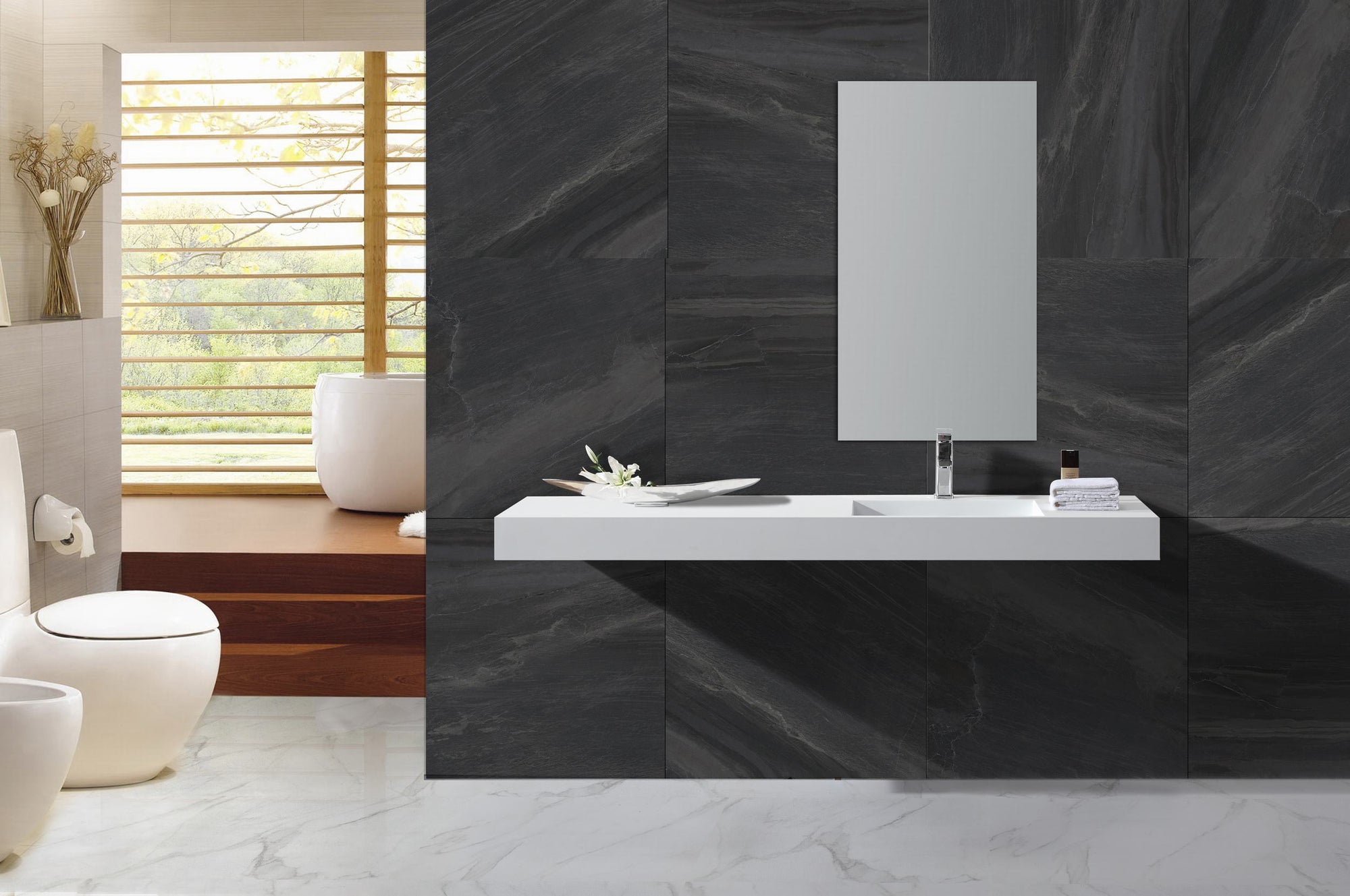 Hugi Oversized Wall Hung Basin - 1580mm - B1333