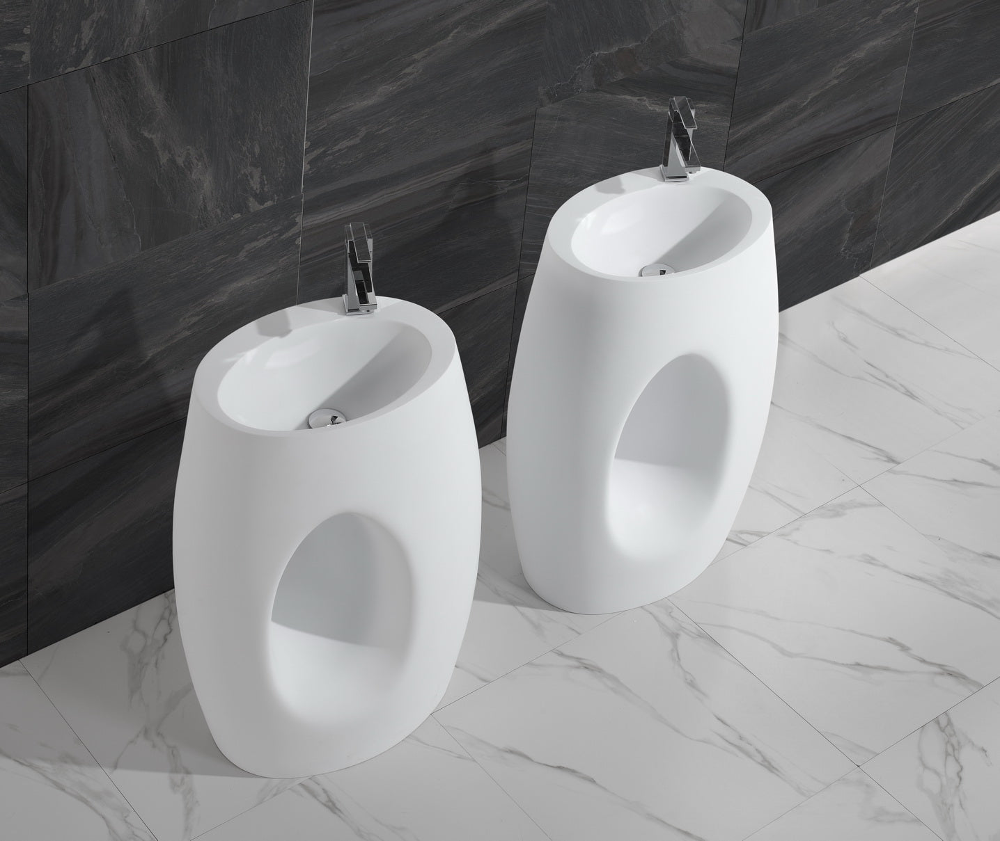 Freestanding Stone Bath Basin