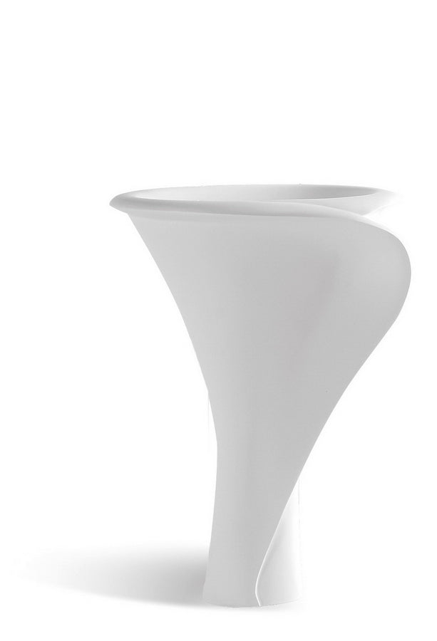 Matt White stone bath basin