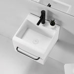 Hugi Basin - Stylish & Simple with Towel Rail - 400mm - B1600