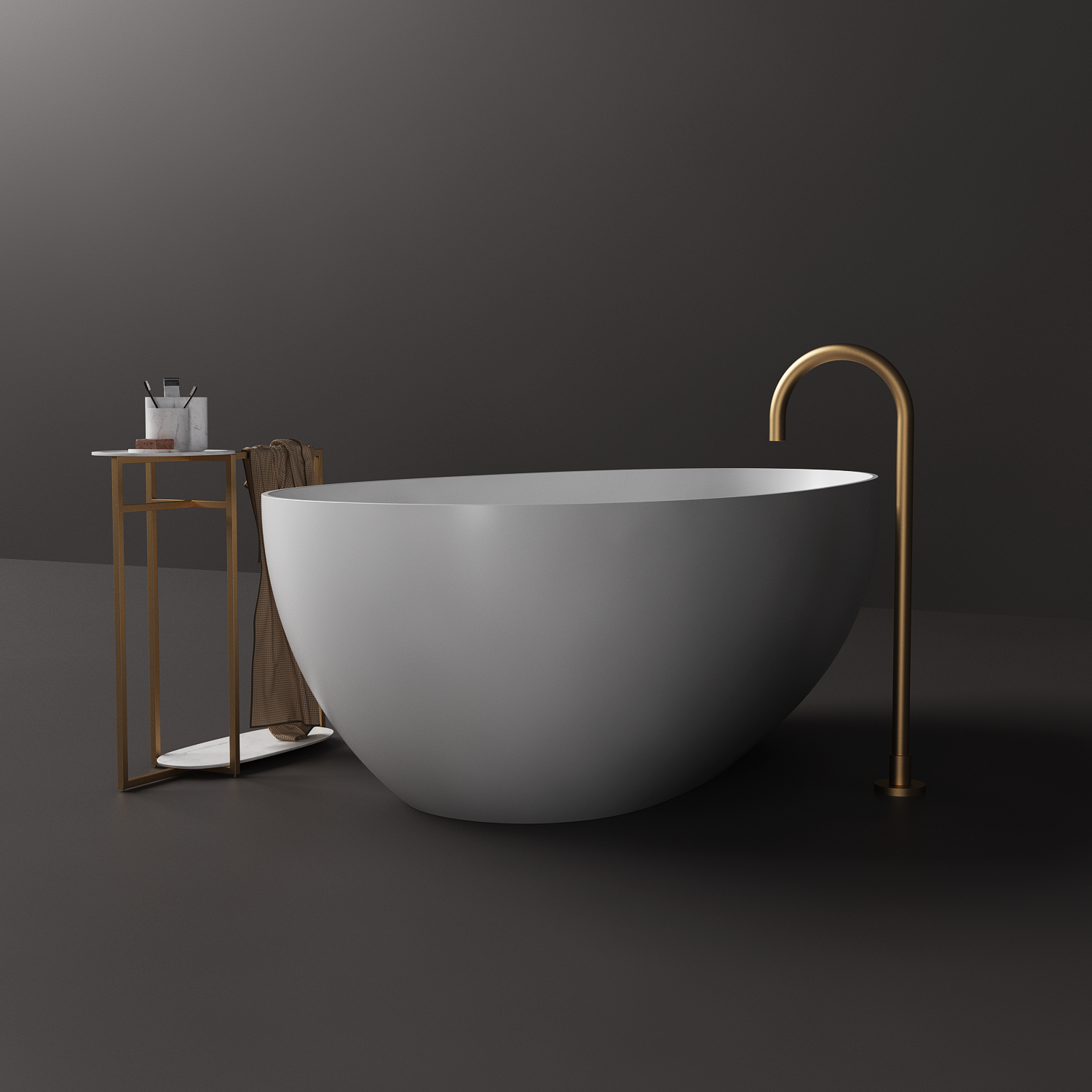 Slimline Jolanda Small Egg Shape Bath - 1500 - ST03 1500 T