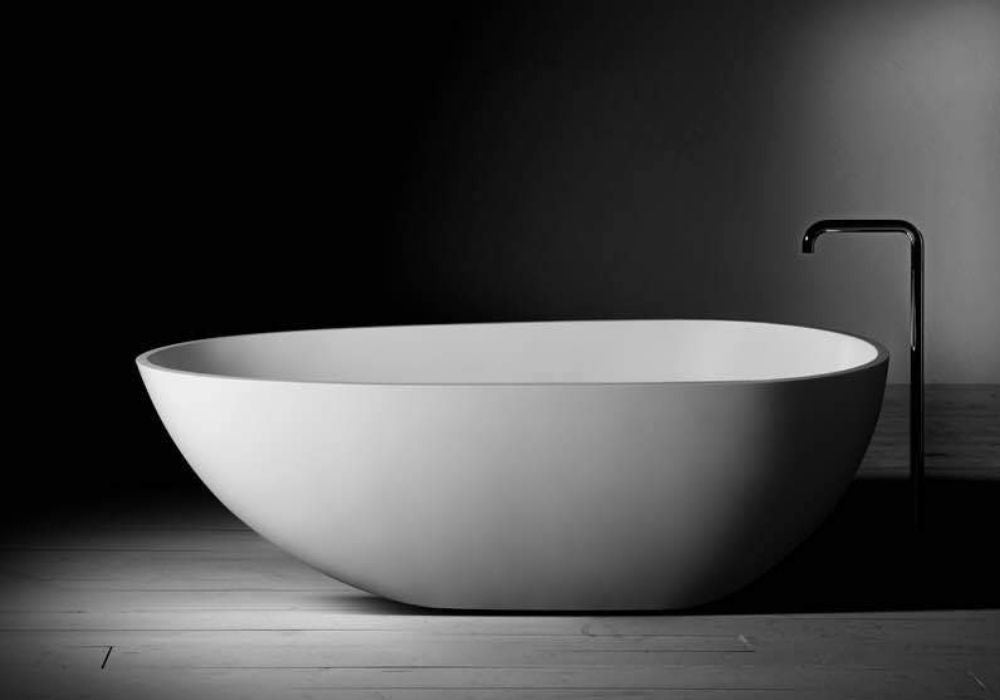 Toka Lite Jolanda Egg-Shaped Stone Bath - 1800mm - ST03 1800