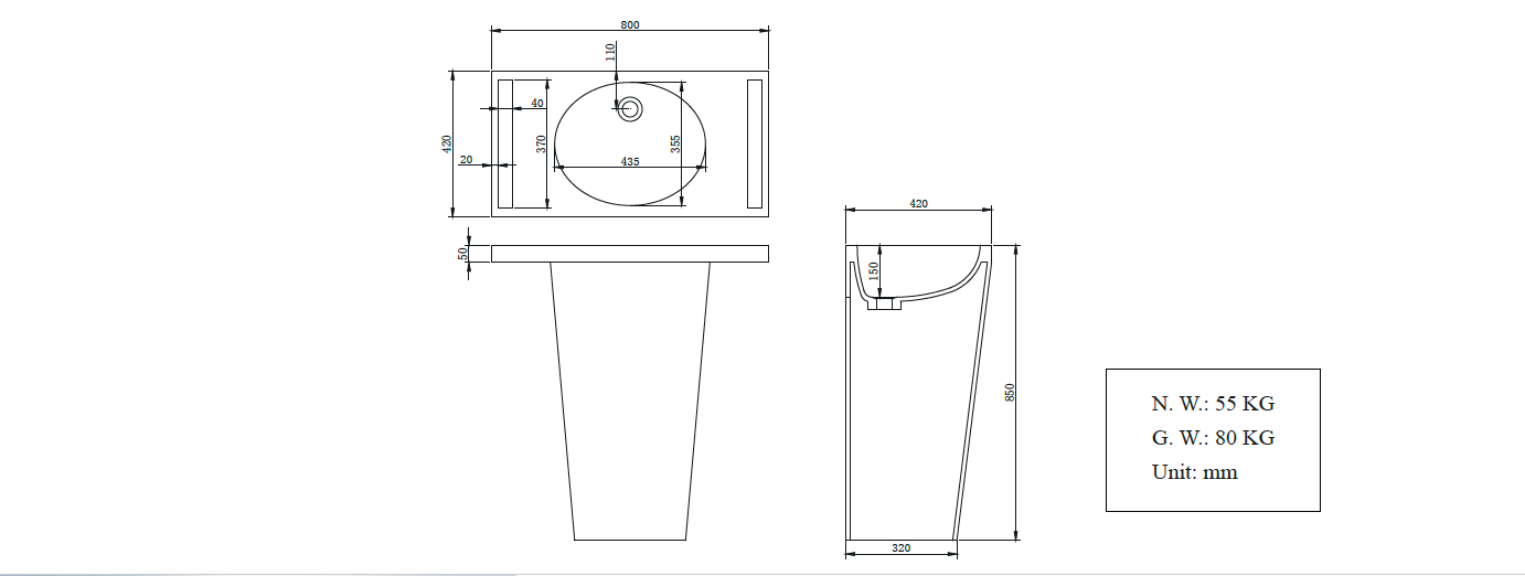 hugi stone baths basin