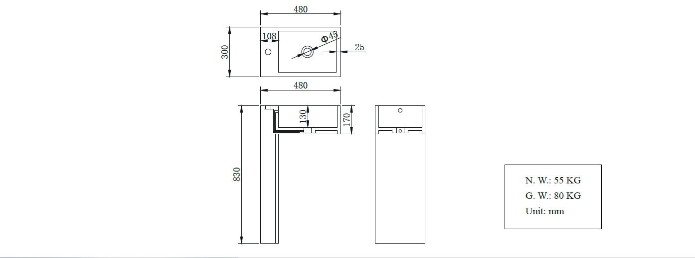 architect design stone basin