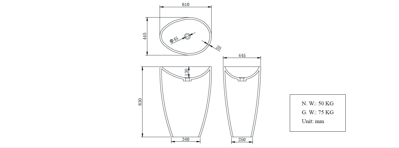 architect design stone basin