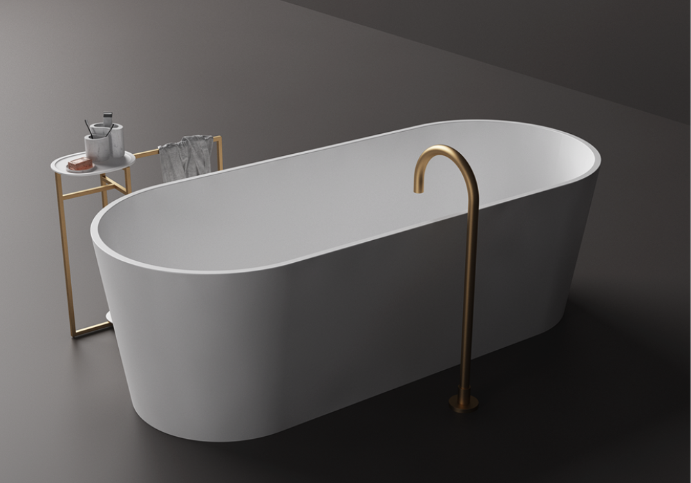 Rosetta High-Sided Deep Soaker - Outdoor Bath - 1550mm - ST01 1550