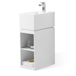 Hugi Freestanding Stone Basin - Storage Shelf - 850mm - B1585