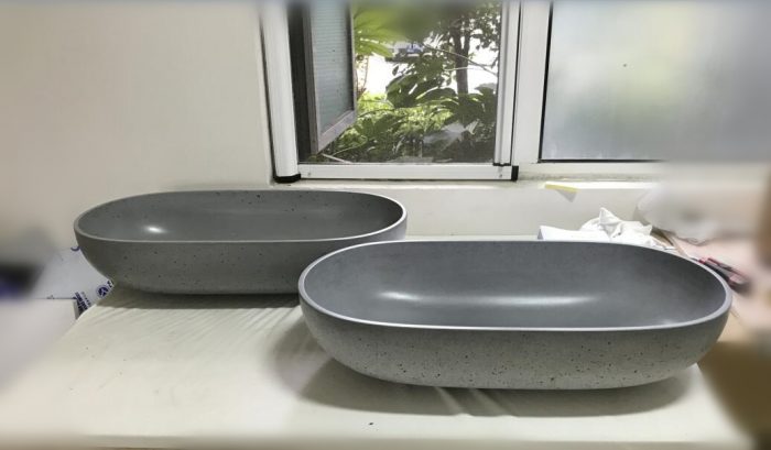 Counter top stone basin