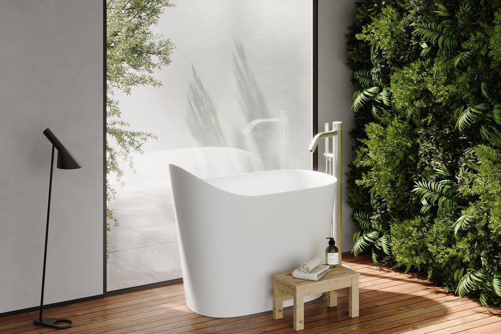  White Japanese Soak Tub Stonebaths