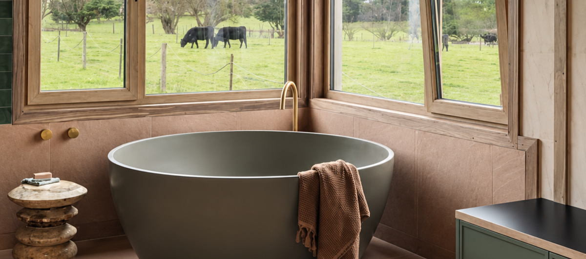 Stonebaths Silvia 1500mm in Matte Khaki 