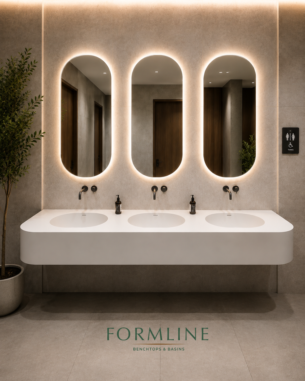 Formline Smoothe Benchtops and Basins