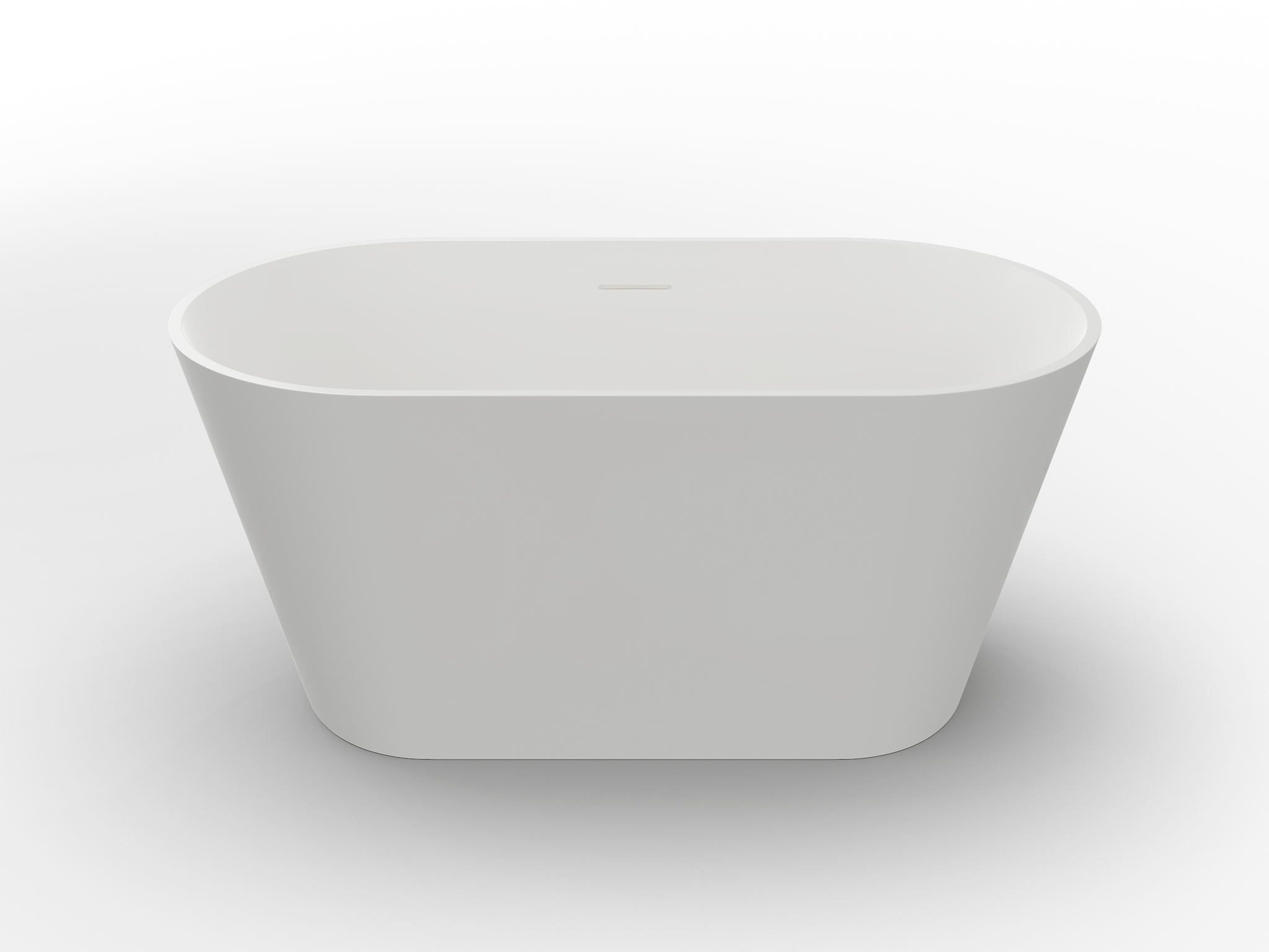 Barcelona Two Seater Deep Soak Bath - 1400mm - Matt White