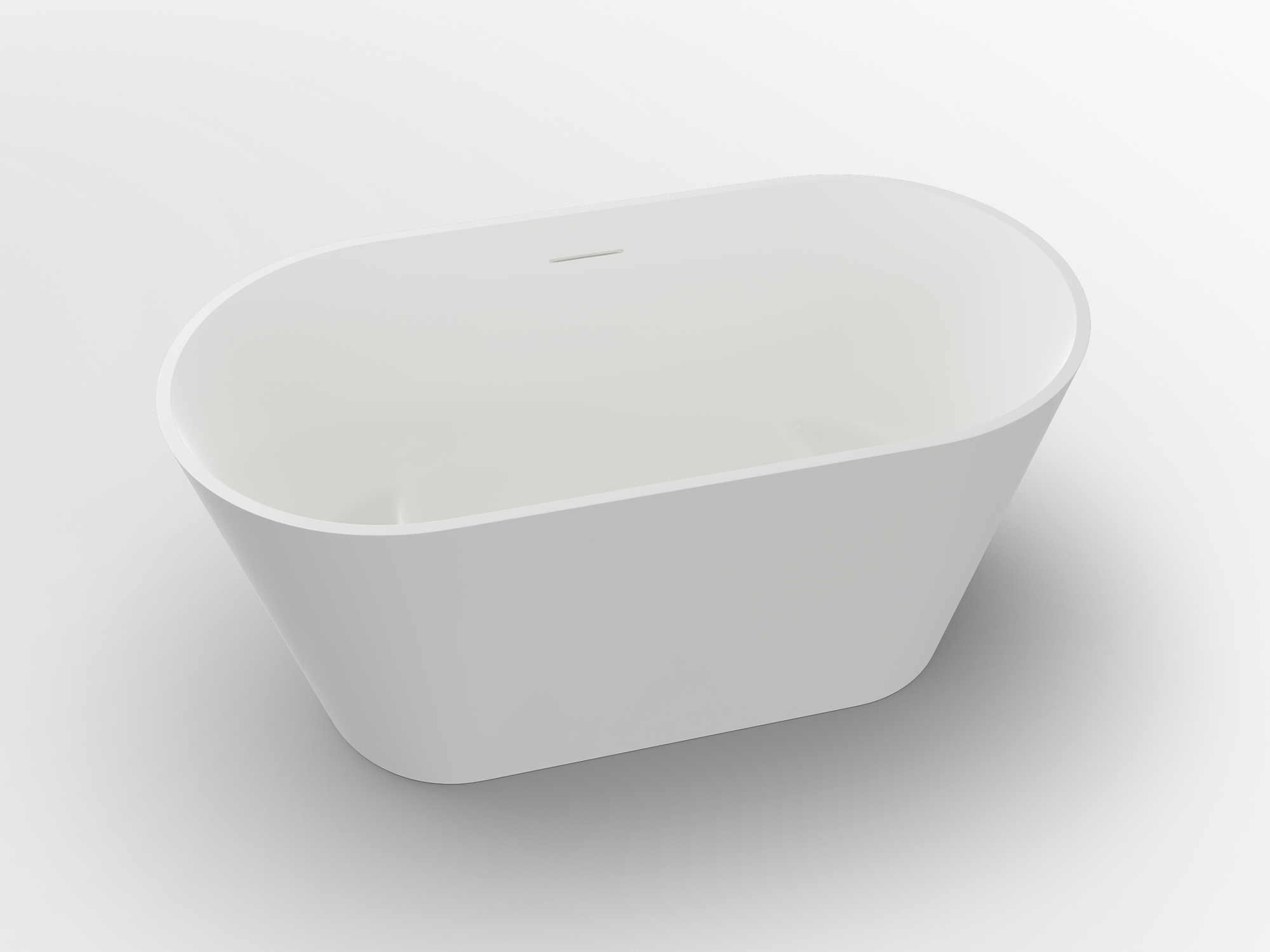 Barcelona Two Seater Deep Soak Bath - 1400mm - Matt White