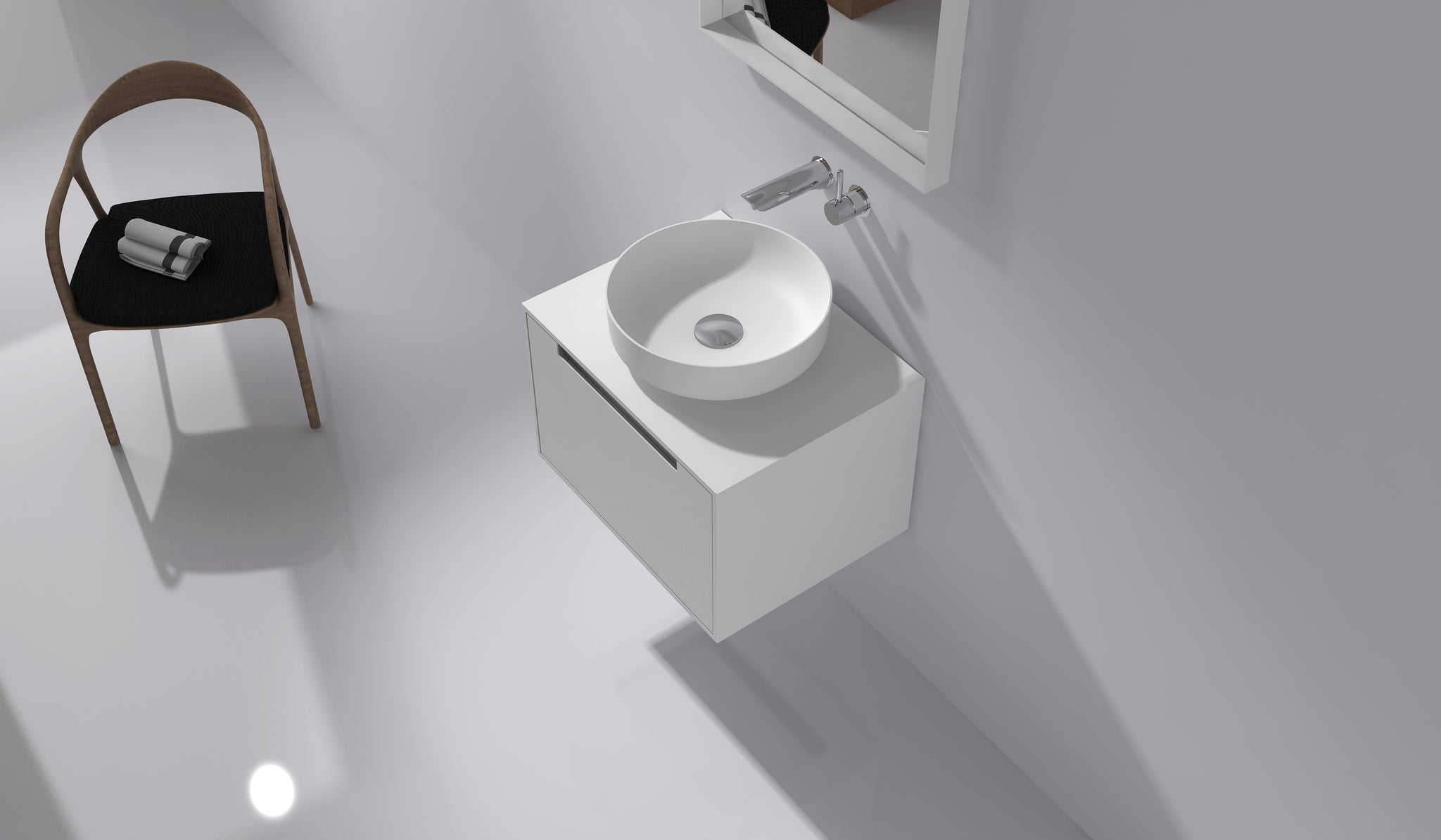 Wall Hung Vanity & Basin - 600mm - G38576/2968