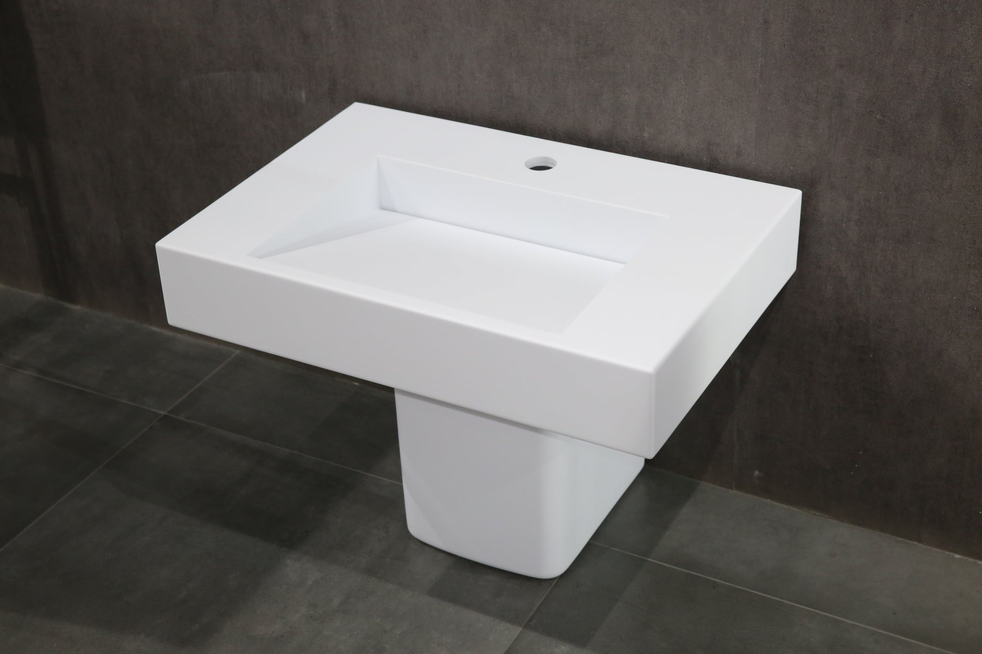 The Ramp Junior 100 Basin 550mm Wall Hung Stone Basin