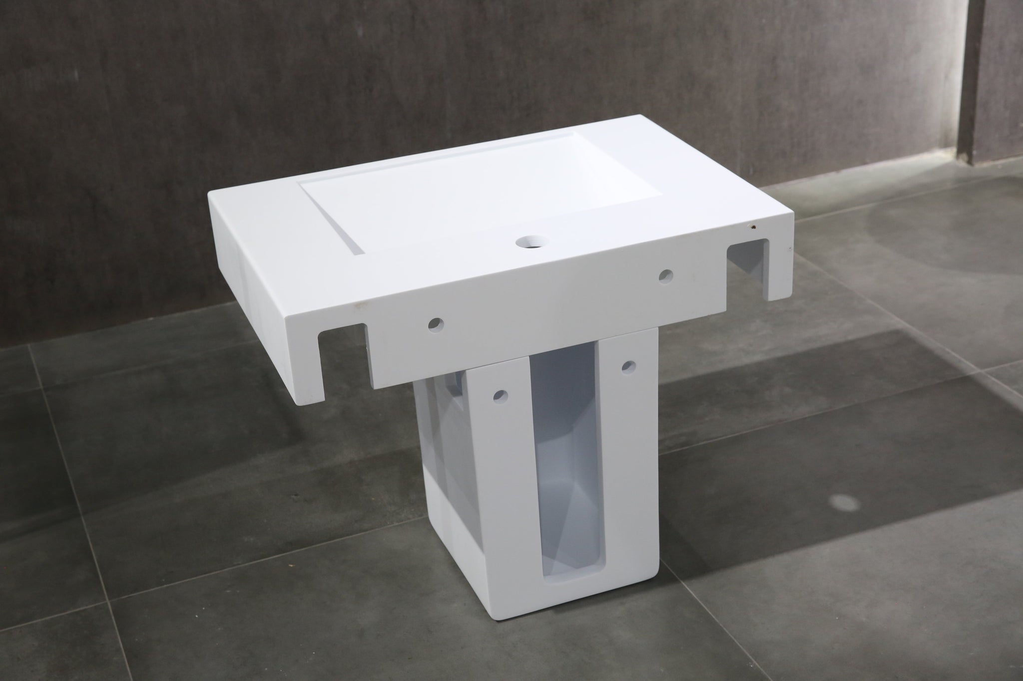 The Ramp Junior 100 Basin 1200mm Wall Hung Stone Basin