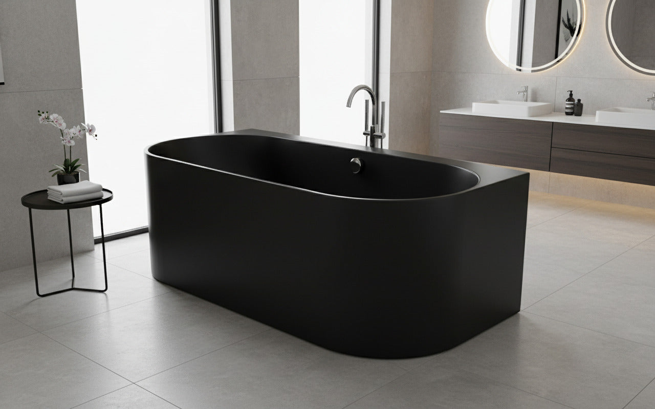Bradford 1700 - Freestanding Back-To-Wall Acrylic Bath