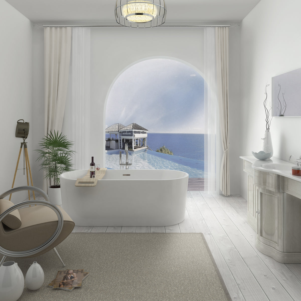 Bristol 1600 - Freestanding Acrylic Bath – Stonebaths