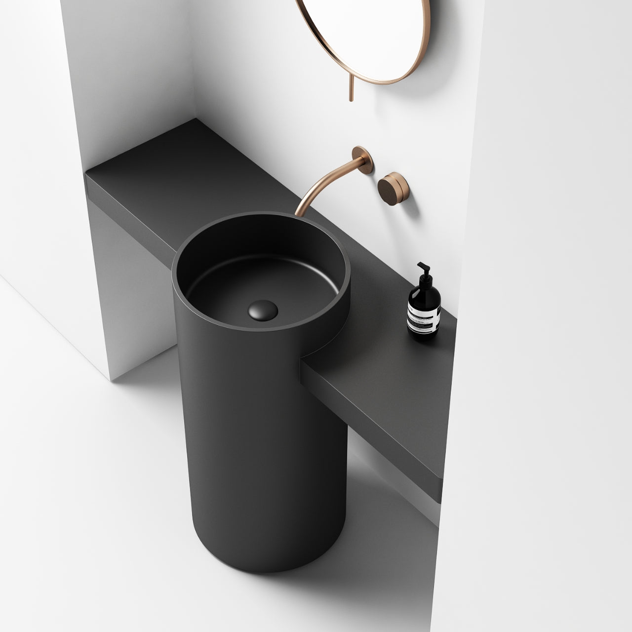 Integrated Benchtop Pedestal Basin 1000mm - CSB96
