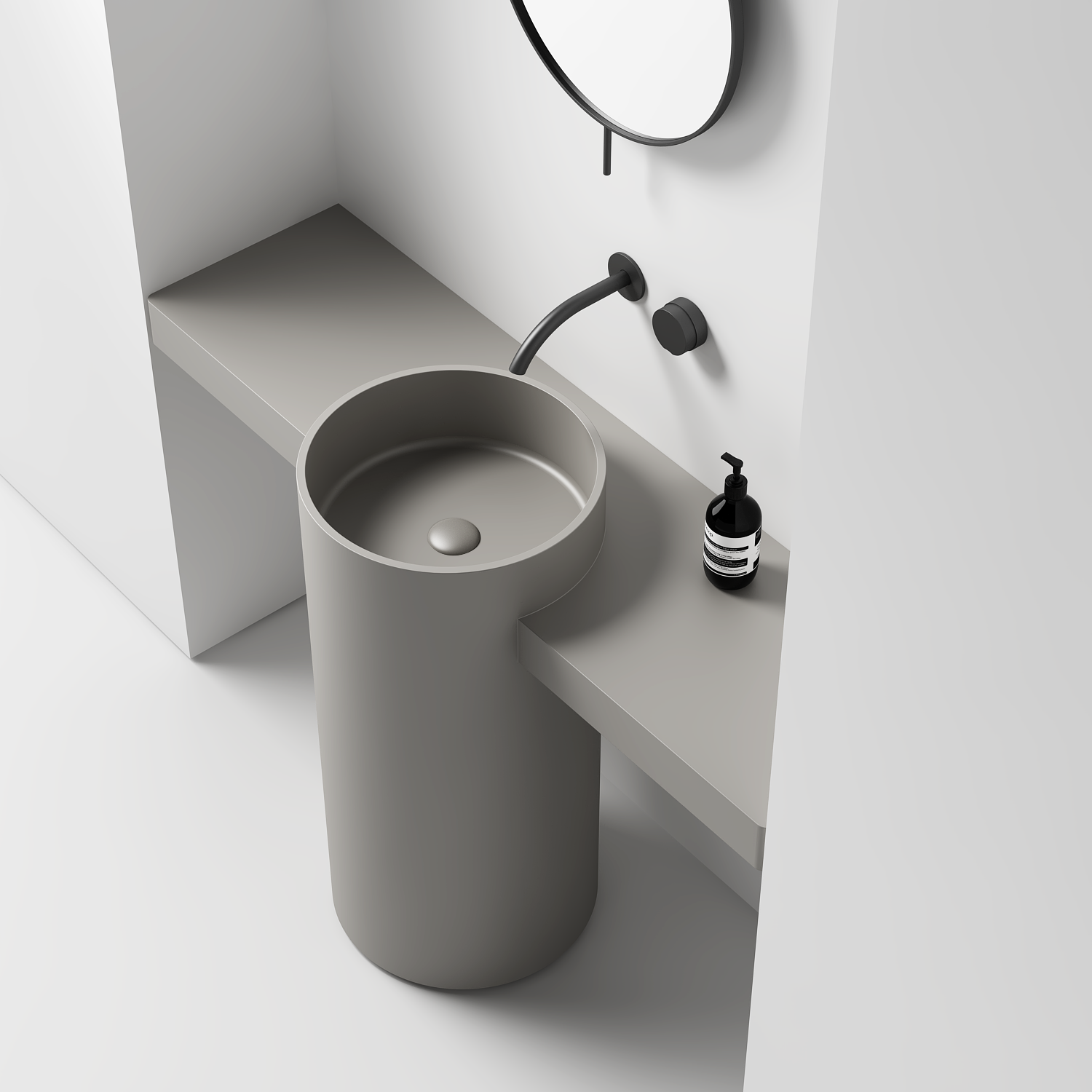 Integrated Benchtop Pedestal Basin 1000mm - CSB96