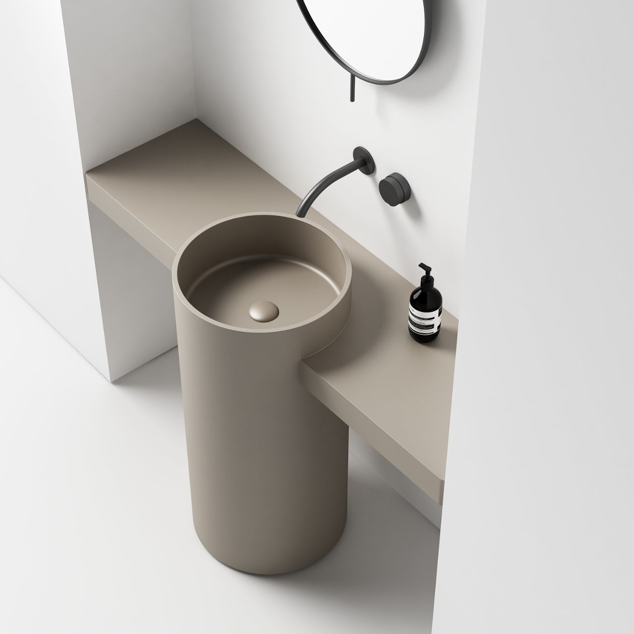 Integrated Benchtop Pedestal Basin 1000mm - CSB96