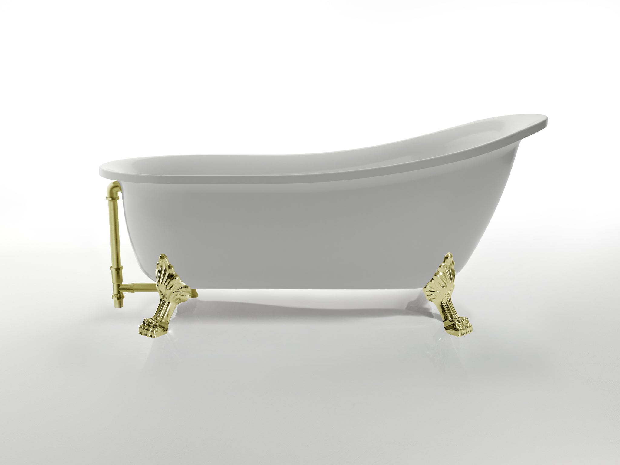 Cardiff-B 1700 - Freestanding Clawfoot Acrylic Bath