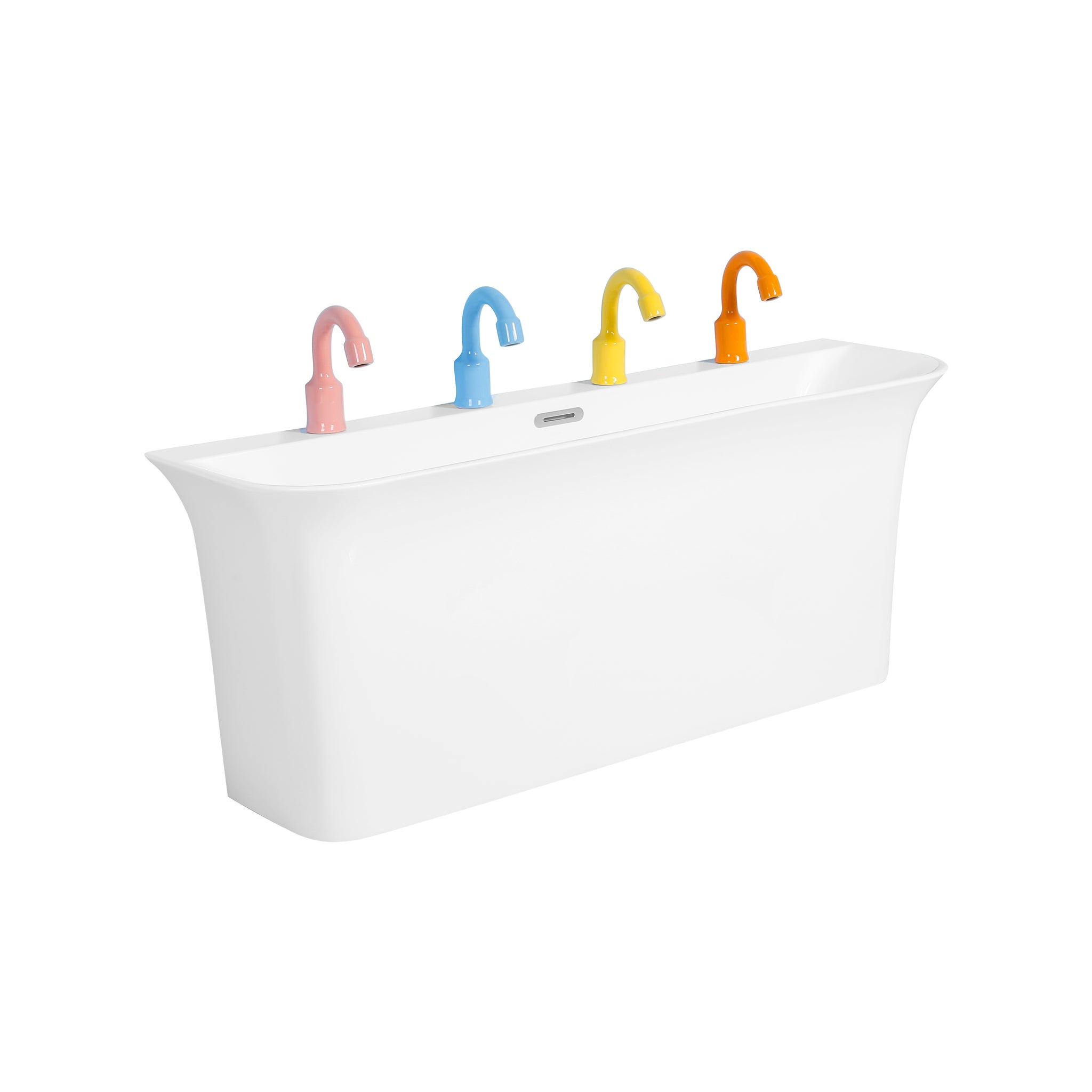 White wall hung kids basin