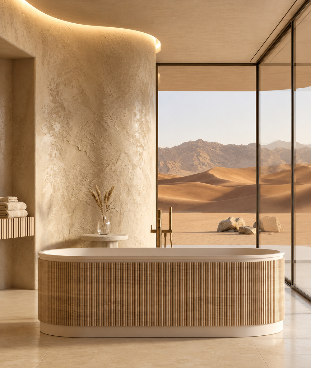 Desert Rock Oasis Bath - 1700mm