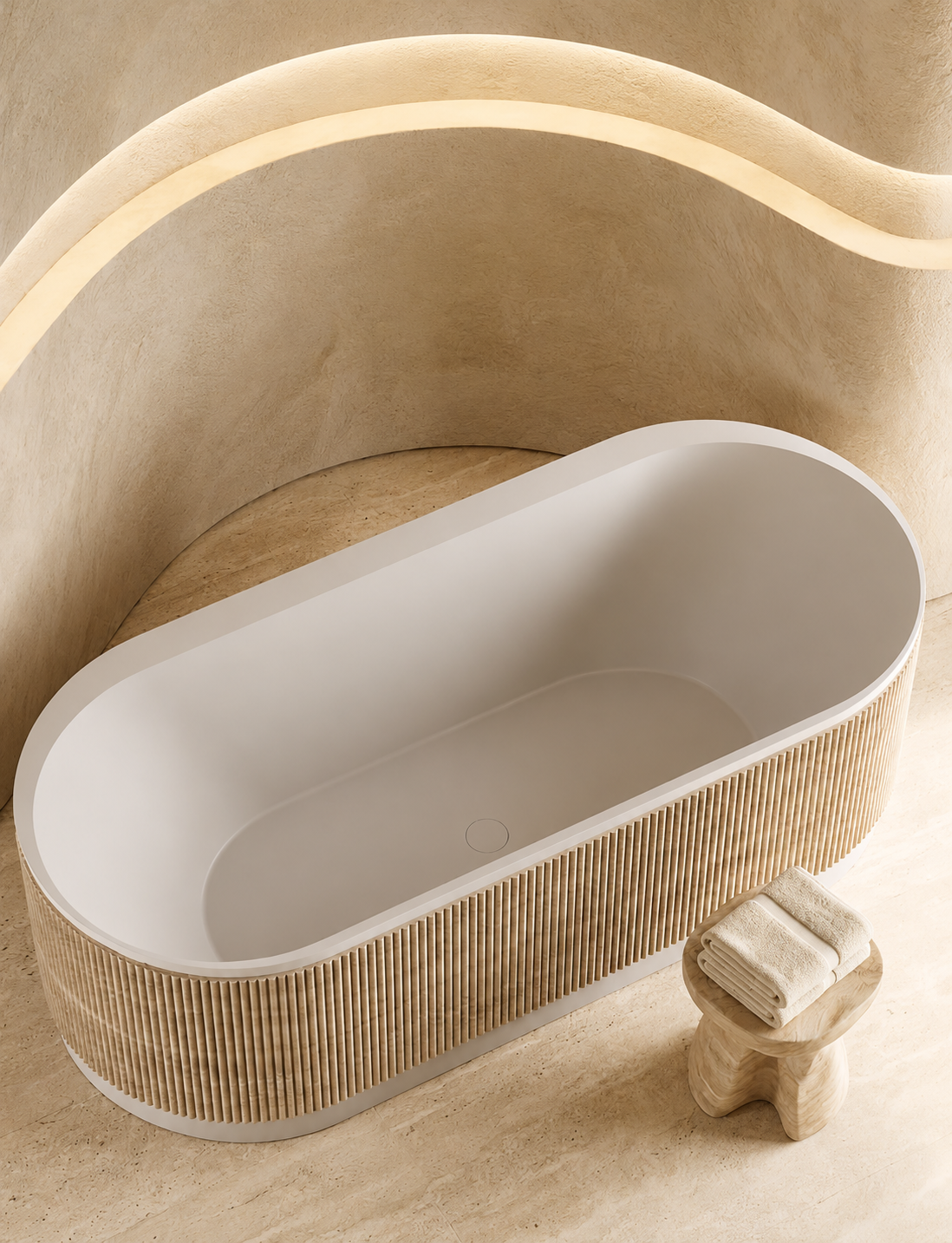 Desert Rock Oasis Bath - 1700mm