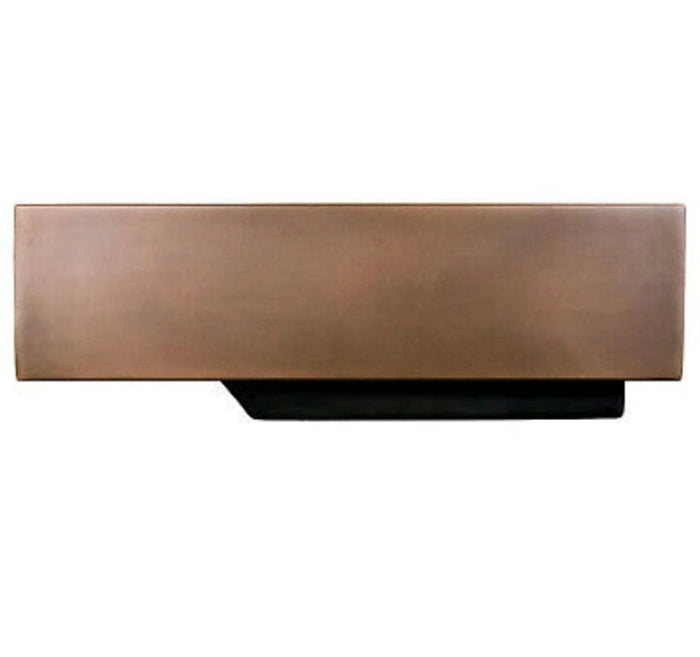 Semi-Recessed Copper Basin 508mm Side View