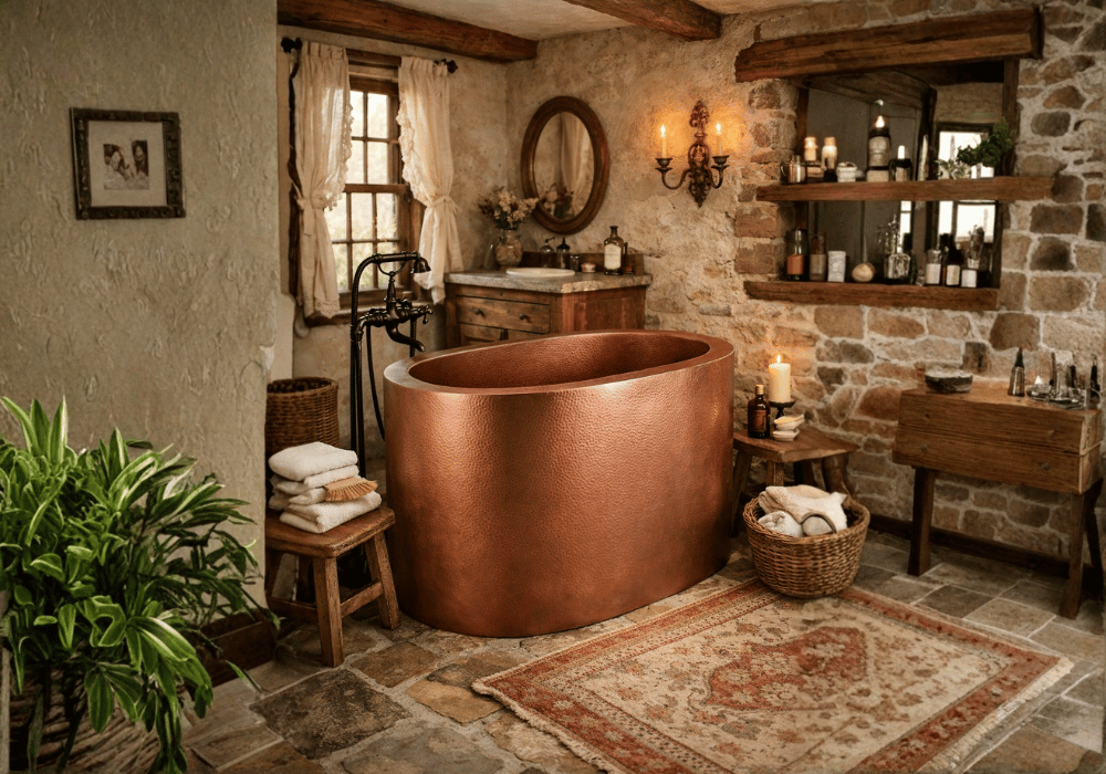 The Copper Bath Tub - Stonebaths Australia